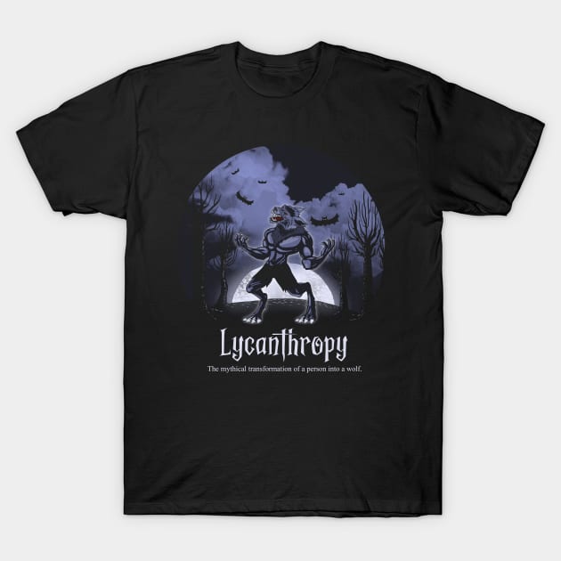 Halloween Wolf Lycanthropy T-Shirt by Jandjprints